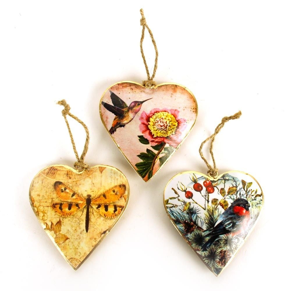 niets Kruiden moeilijk Mooie harten metalen hangers "Ami" - JoMilly Vintage