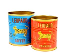 Leopard Storage Tins, set v 2 | Rexlondon