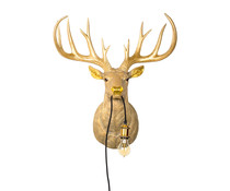 Kitchen Trend * SOLD * Statig grote hertenlamp | goudkleurig Kitchen Trend * SOLD * Statig grote hertenlamp | goudkleurig