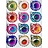 * SOLD * Hoogglans gekleurde retro kerstballen 'de deuk'