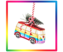 Regenboog Kersthanger VW Camperbusje