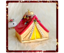 * SOLD * Supertoffe Kerstbal "Tent" * SOLD * Supertoffe Kerstbal "Tent"