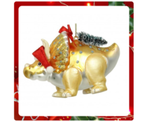 Vrolijke Kerstbal Dinosaurus Triceratops Vrolijke Kerstbal Dinosaurus Triceratops