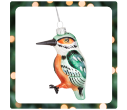 * SOLD * Prachtige IJsvogel kerstornament | Sass & Belle