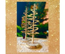 Colmore by Diga Stijlvolle kerstboom, rauw zilver/roestkleurig | Diga Colmore
