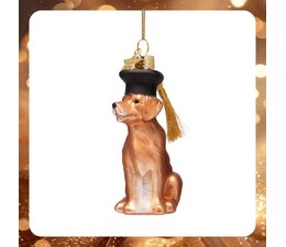 Vondels Amsterdam Lieflijke (afgestudeerde) labrador hond kerstornament | Vondels Amsterdam