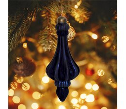 Stijlvol fluwelen kerstornament