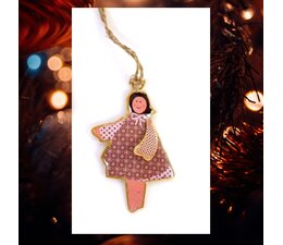 Imbarro Lieflijke metalen hanger "Angelita Merryl"