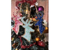 Imbarro Vrolijk gekleurde rendier hangers metaal