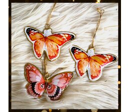 Imbarro Vrolijke vlinders & libelle metalen hangers