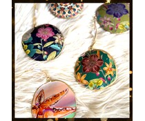 Imbarro Hele fraaie ronde grote metalen hangers | flora & fauna assorti