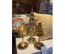 Elegante kerstboomlamp goudkleurig | 2 formaten