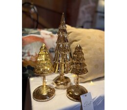 Elegante kerstboomlamp goudkleurig | 2 formaten