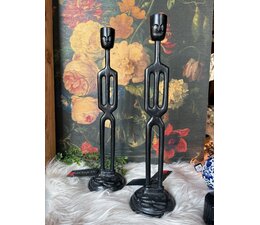 Colmore by Diga Stijlvolle hoge kandelaar in zwart mat