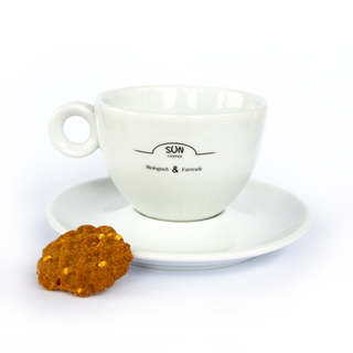 Cappuccino cup and saucer set - 24 pieces