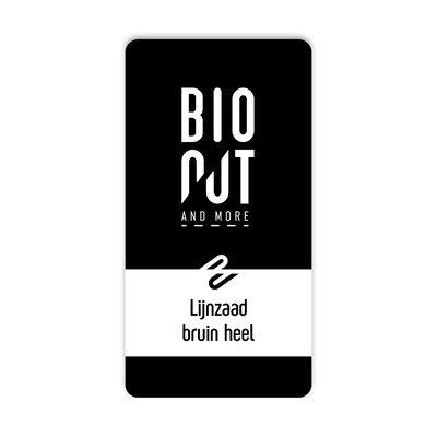 BIONUT - lijnzaad* - bruin - heel - 6 x 750 gr.