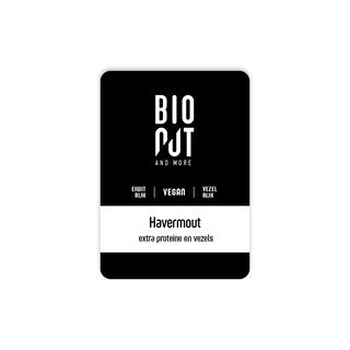 BIONUT - Havermout* - proteïne & vezels - VEGAN - 6 x 350 gr