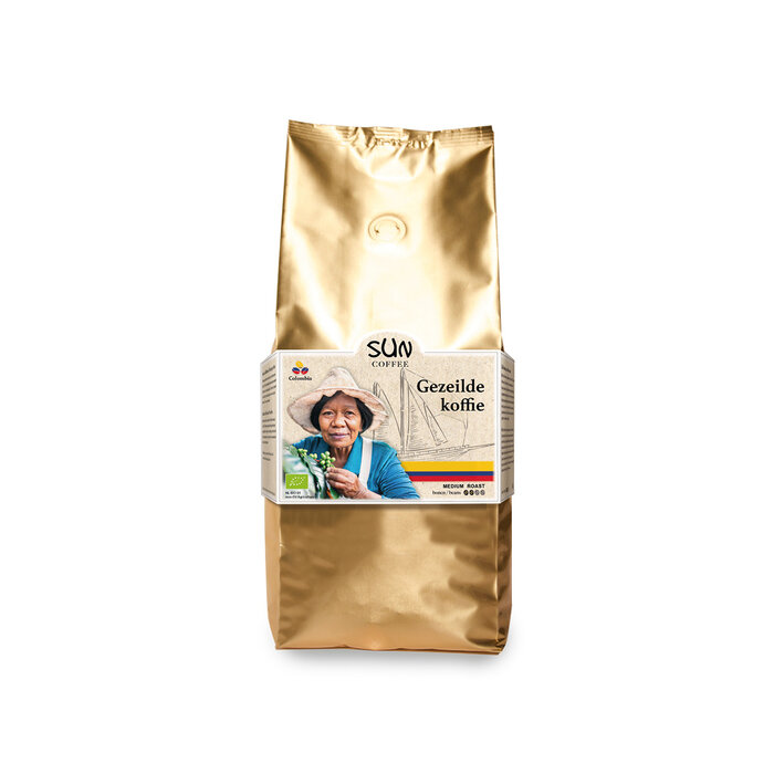 SUN - Gezeilde koffie  - bonen* - medium roast