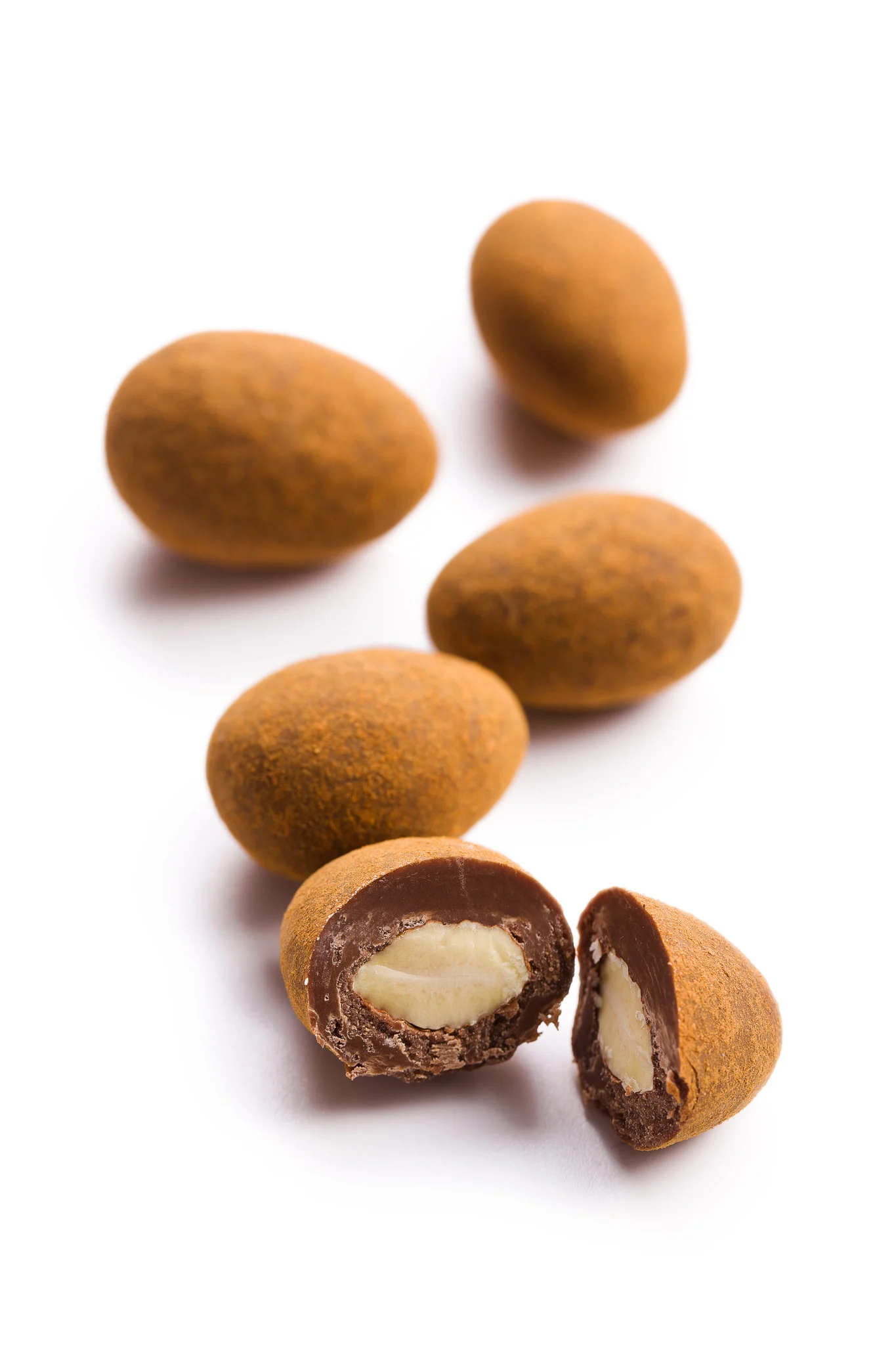 Milk chocolate and cinnamon covered almonds