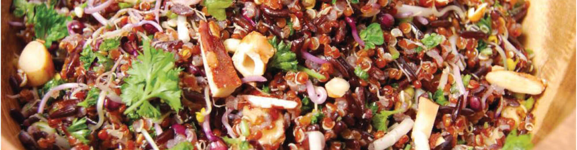 Quinoa en wilde rijstsalade