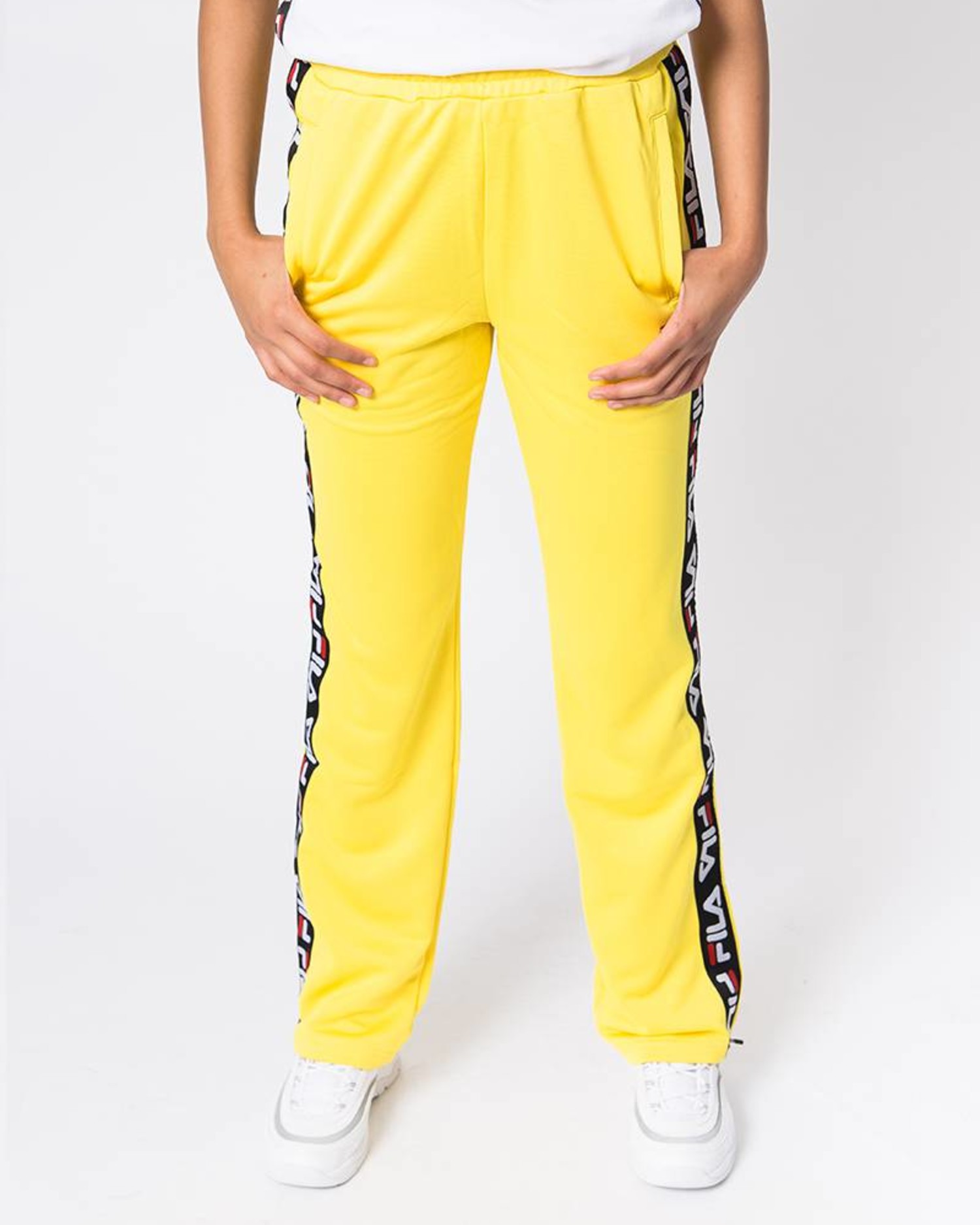 yellow fila pants