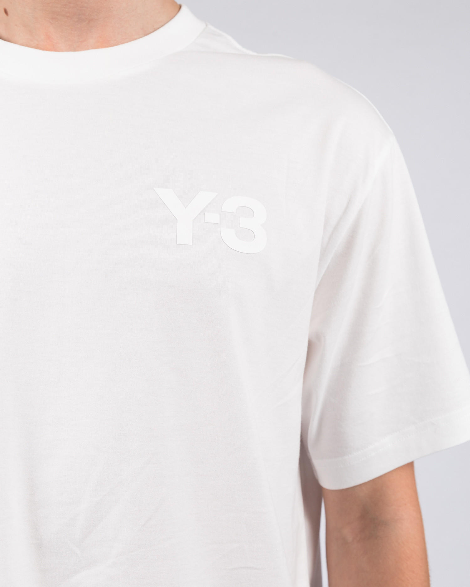 y3 white t shirt