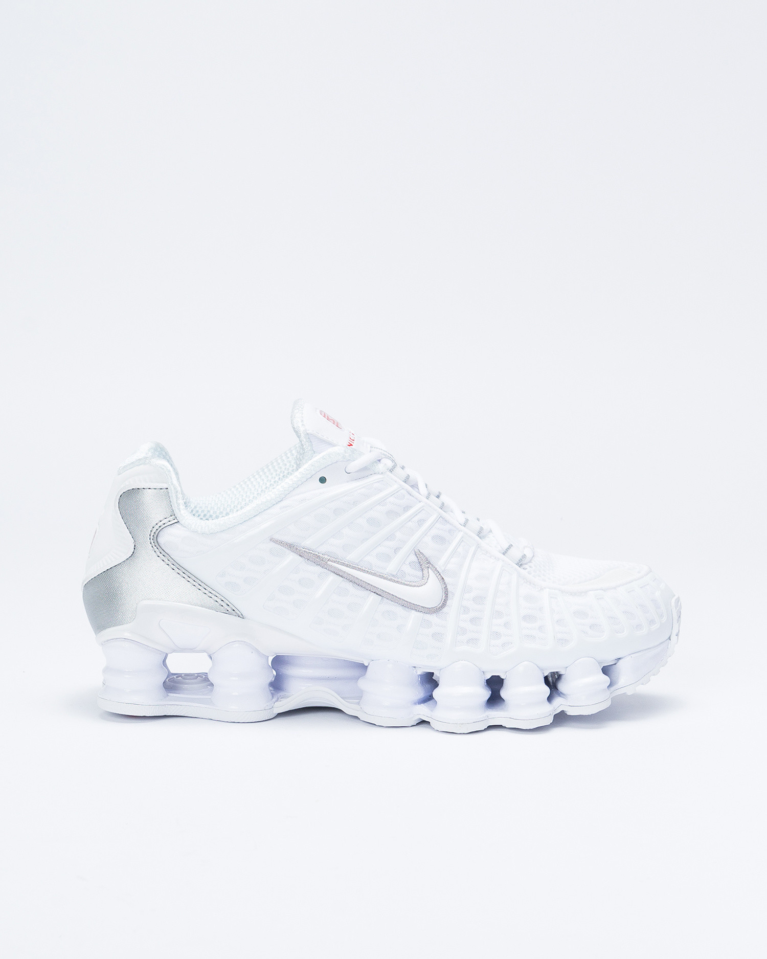 white on white nike shox