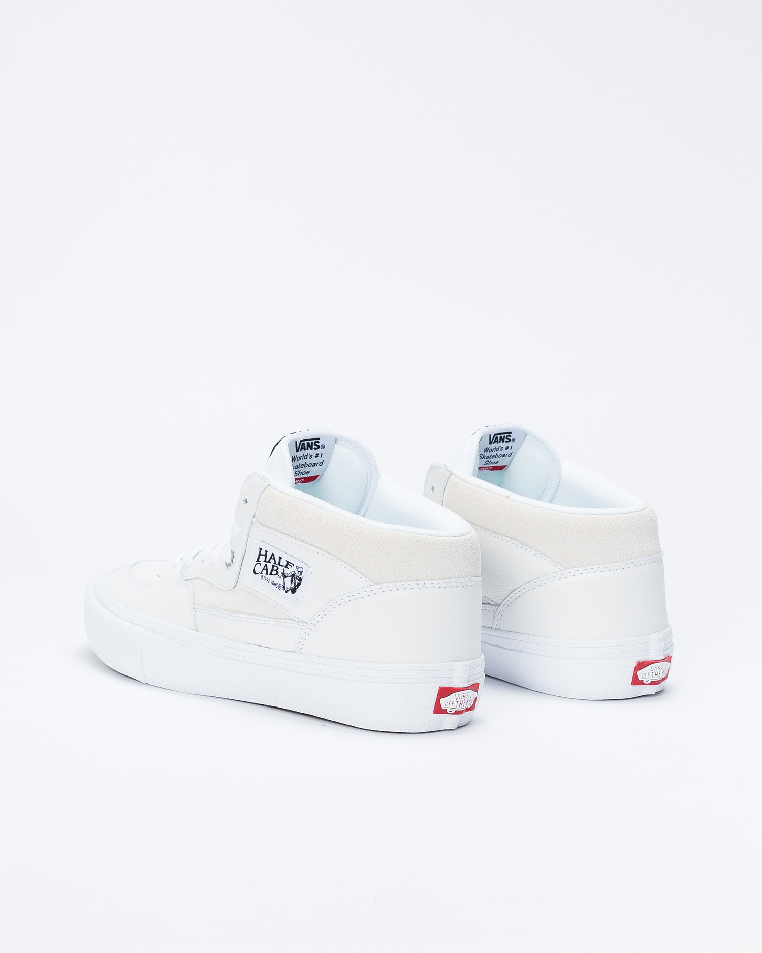 Vans Half Cab Pro (Leather) White - Lockwood Skateshop \u0026 Avenue Antwerp