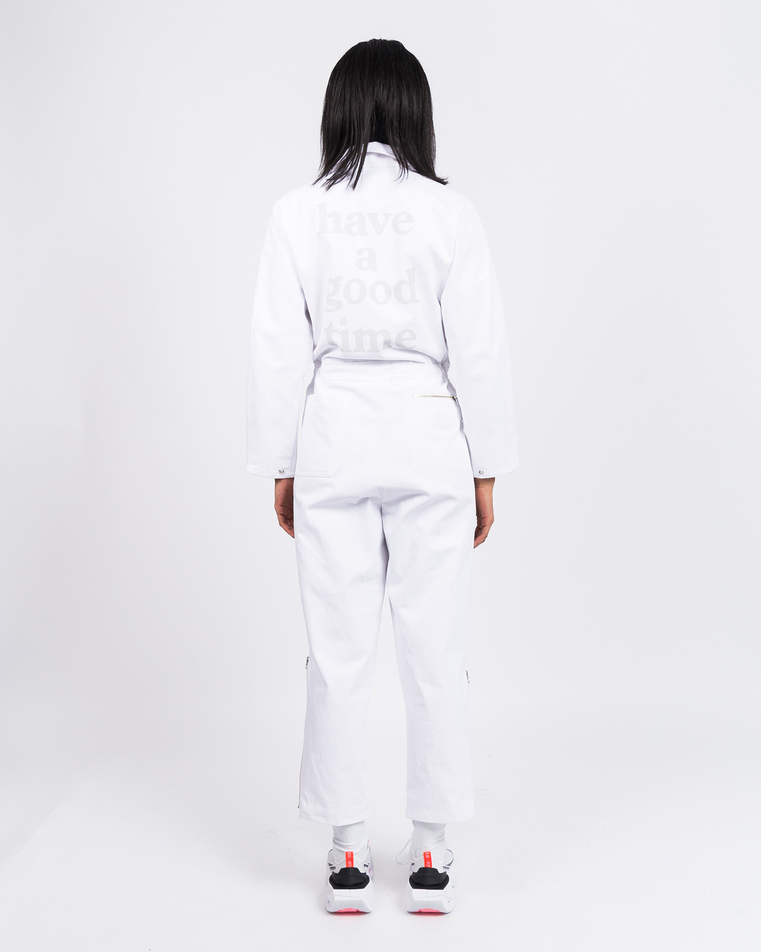 white all in one jumpsuit