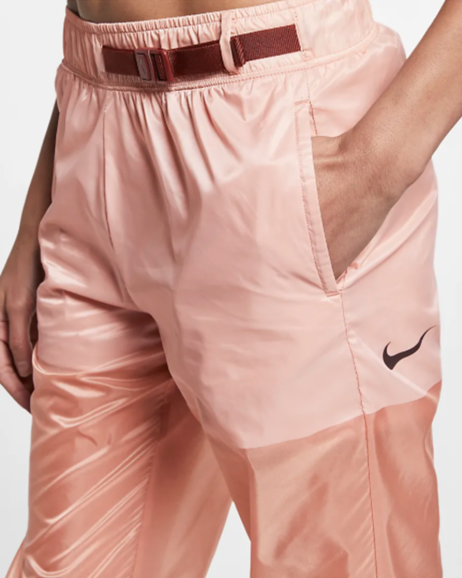 nike rose gold pants