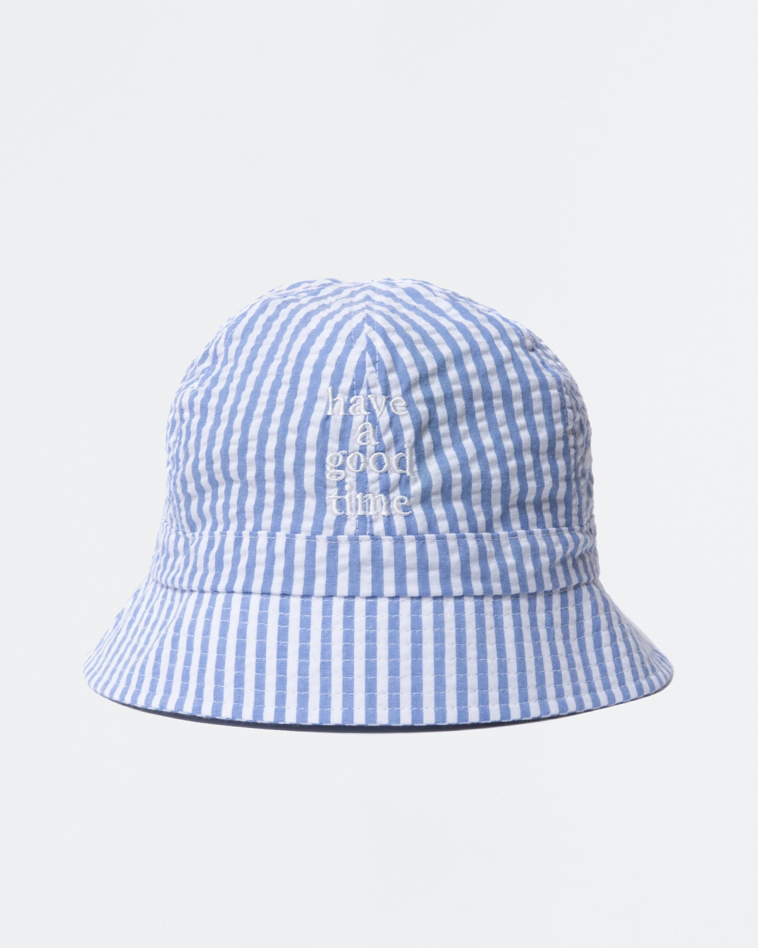 seersucker bucket hat