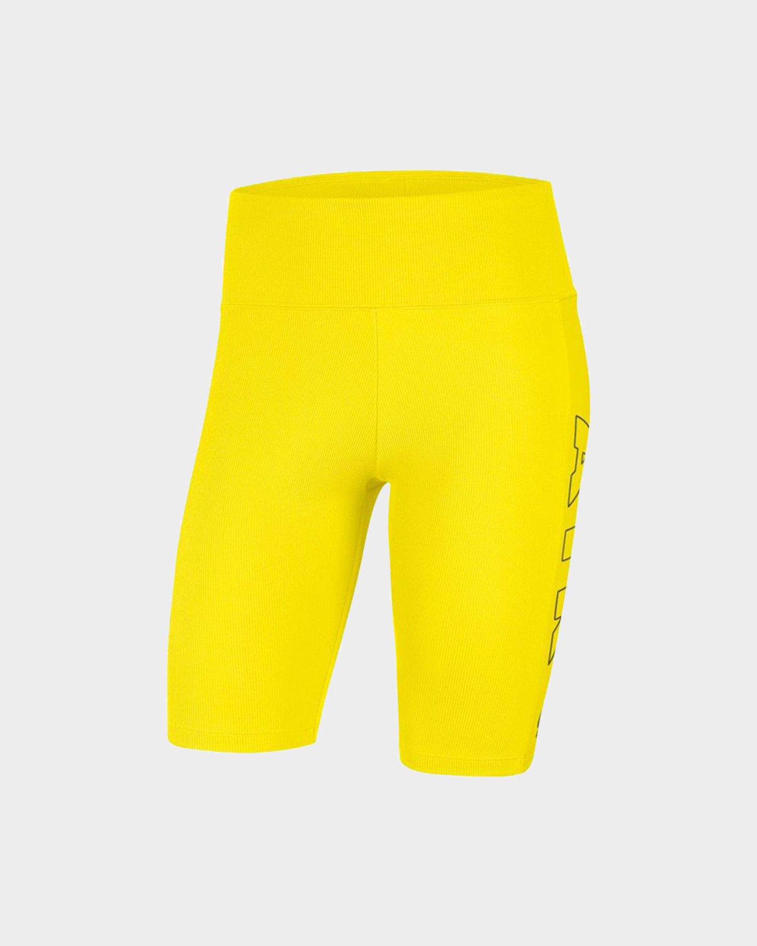 nike air biker shorts yellow