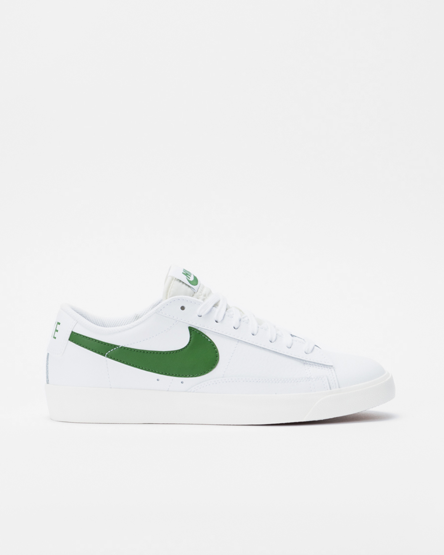 Nike Blazer Low Leather White Forest Green Sail Lockwood Skateshop Avenue Antwerp