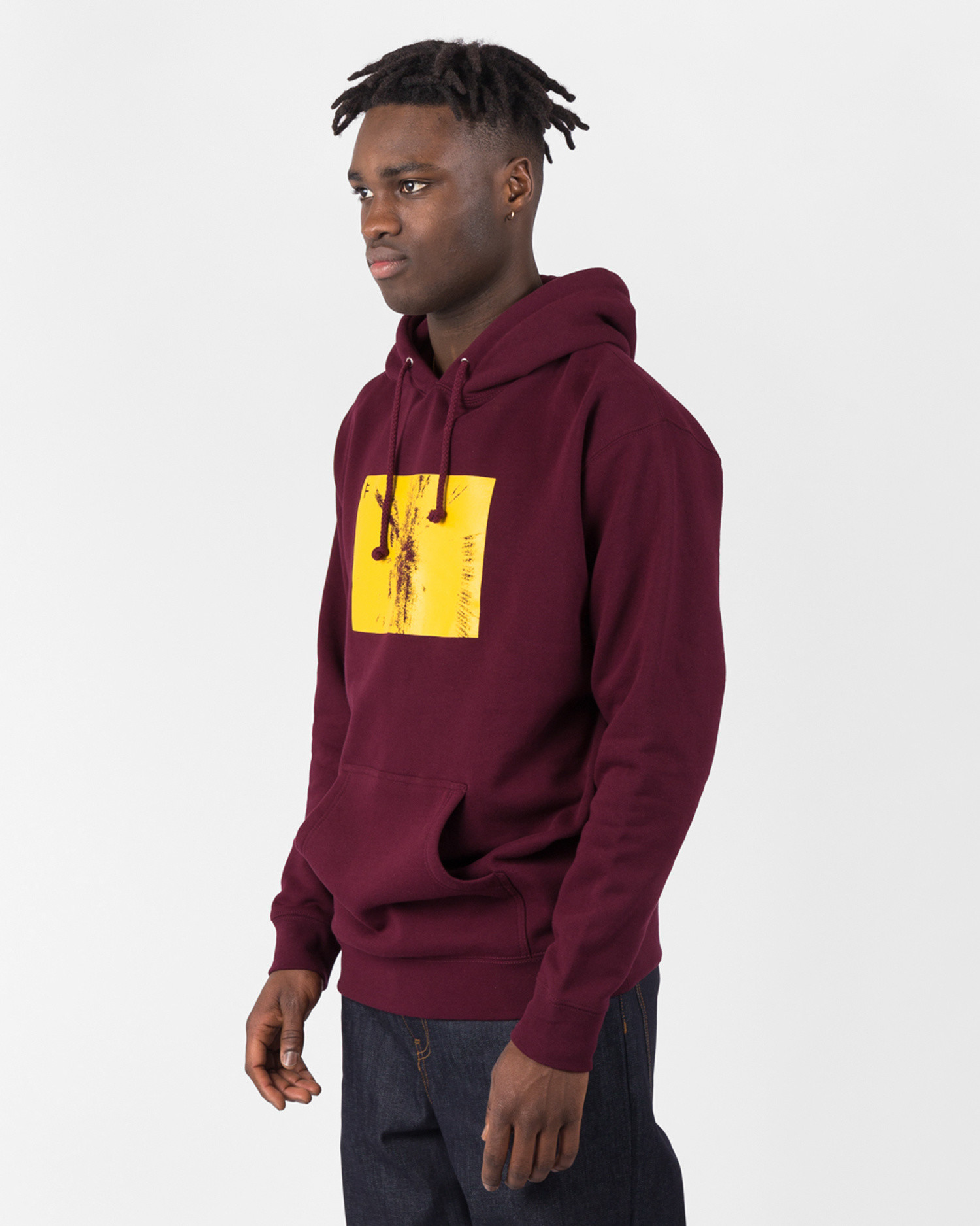 burgundy and gold nike hoodie