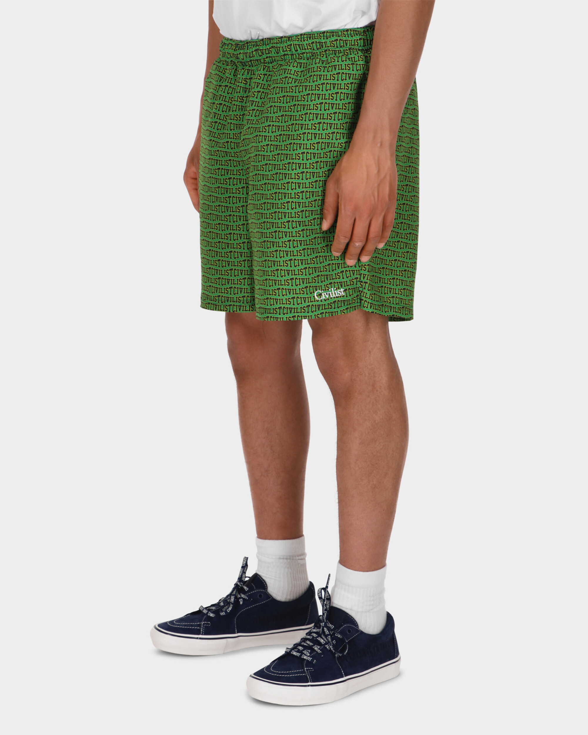 Civilist Allover Club Swim Shorts Green/Yellow