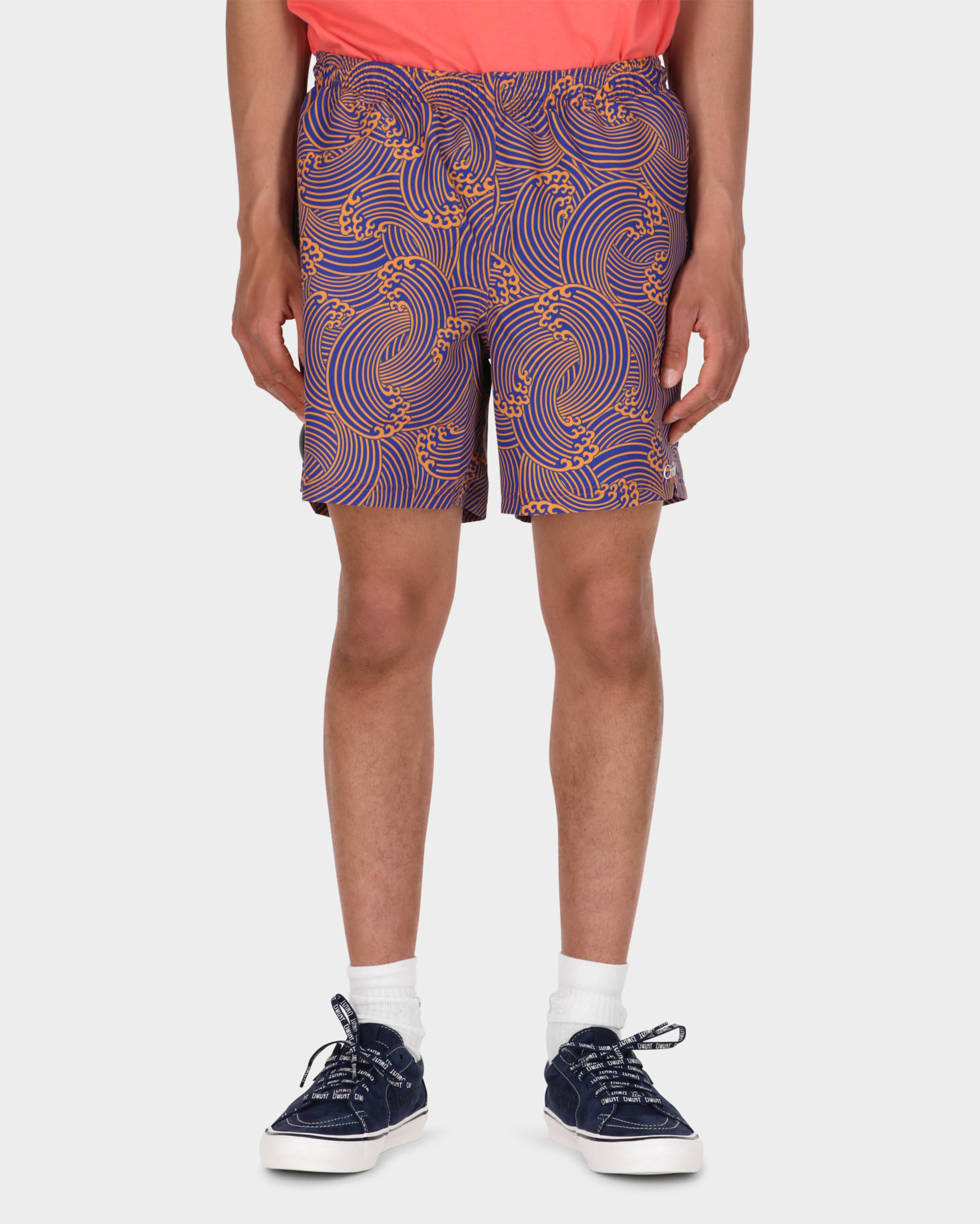 Civilist Wave Swim Shorts Orange/Royal