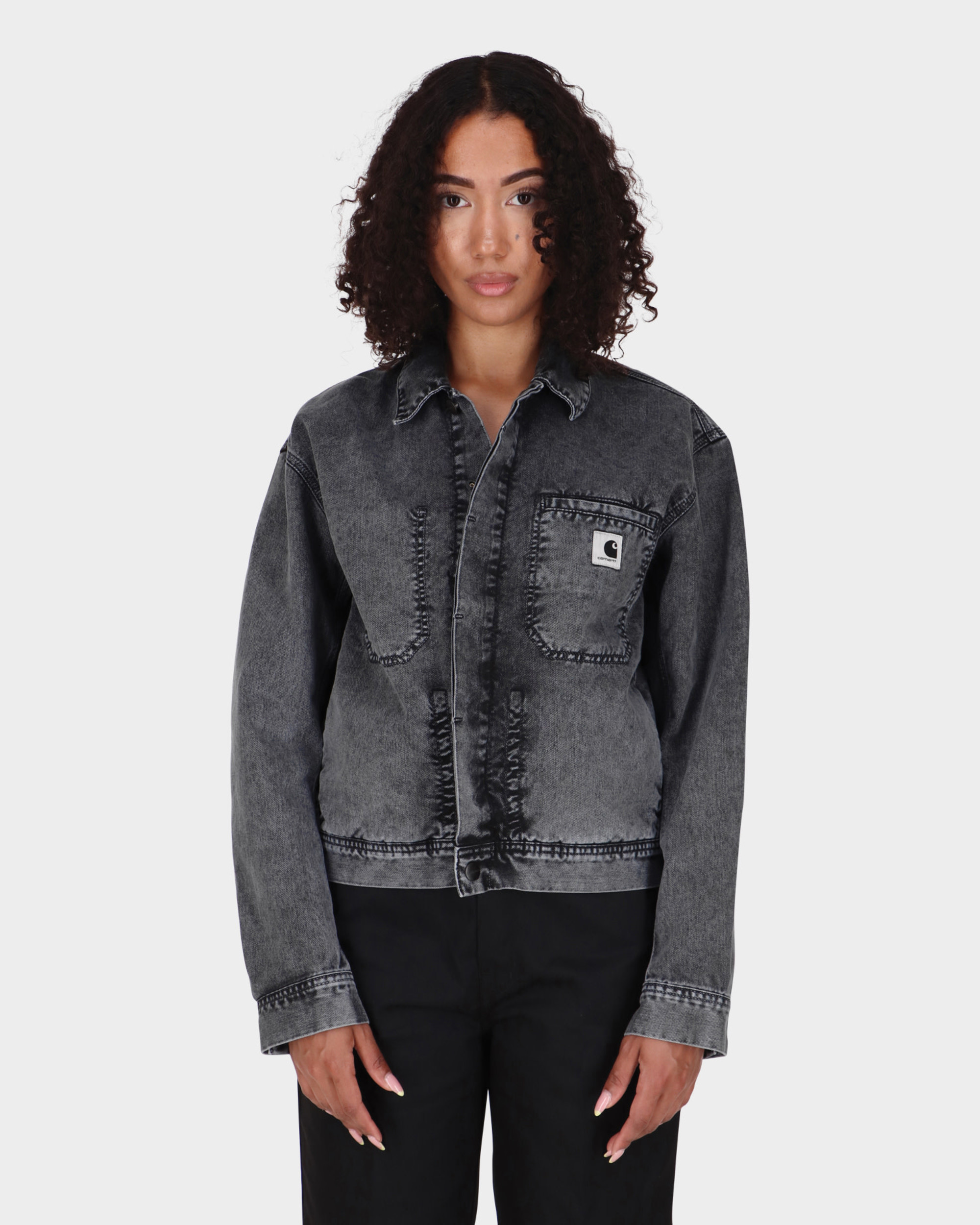 Carhartt W'Sonora Jacket Black Worn Washed