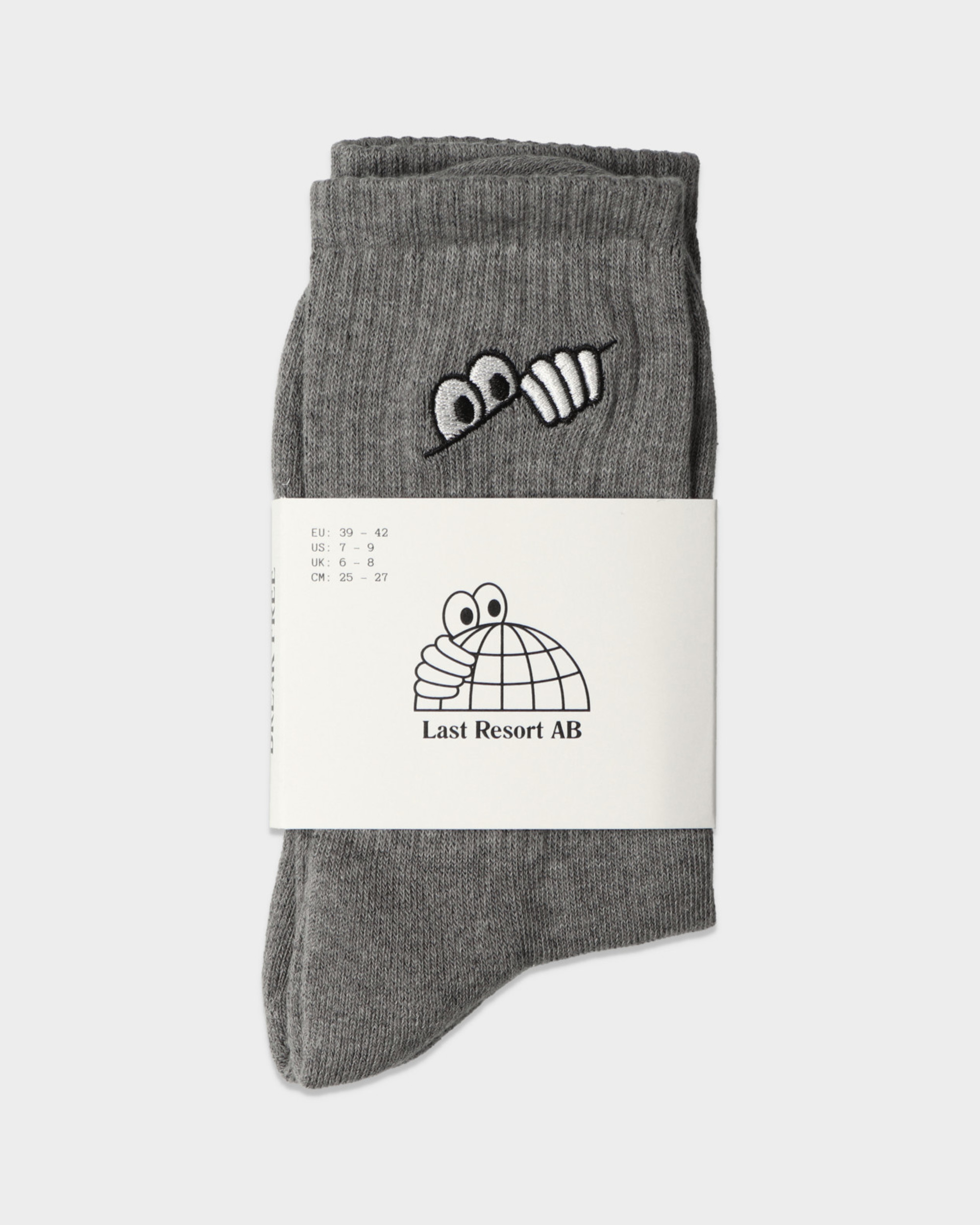 Last Resort Eyes Socks Grey Melange