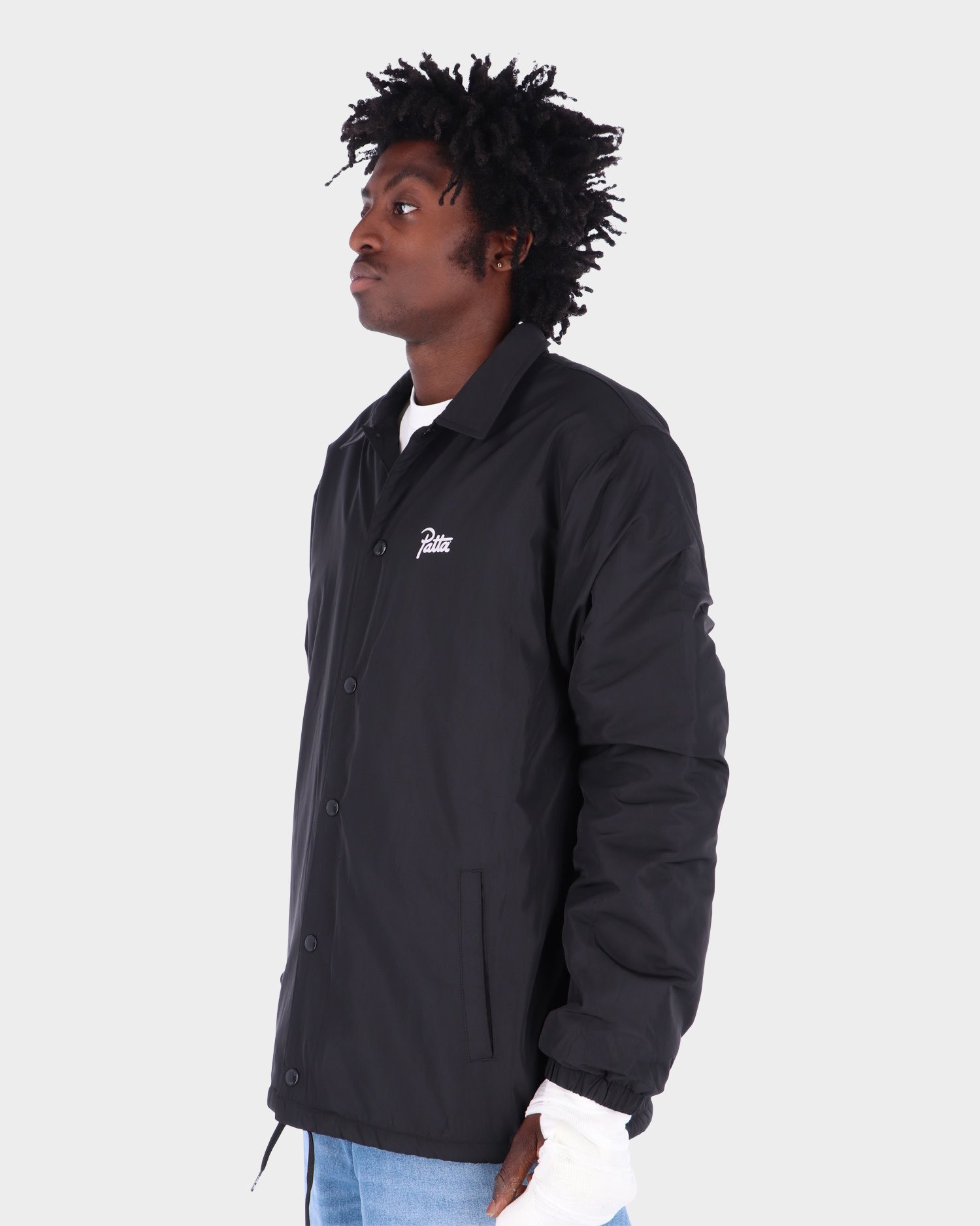 patta basic sherpa coach jacket