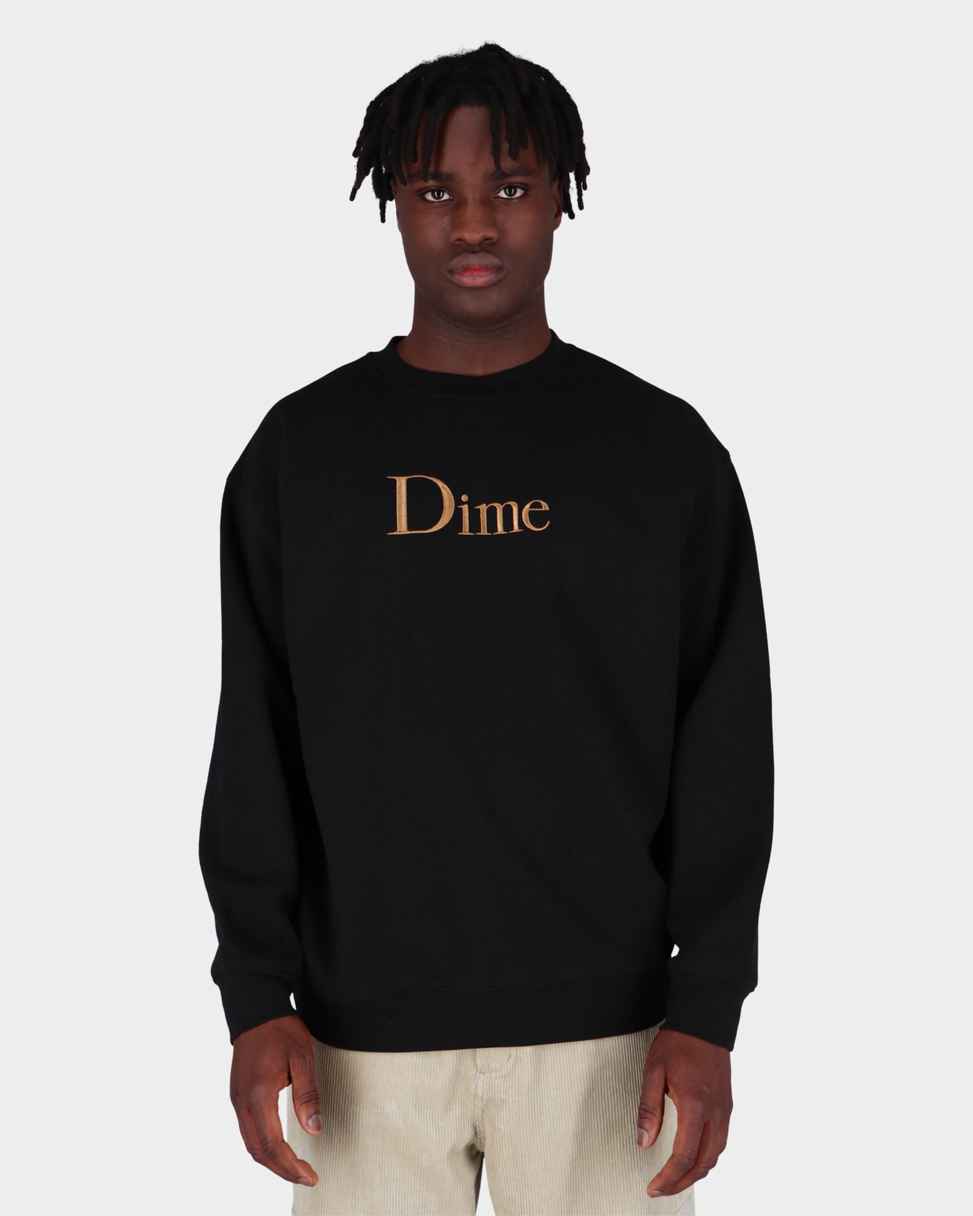 Dime Big Logo Crewneck Black