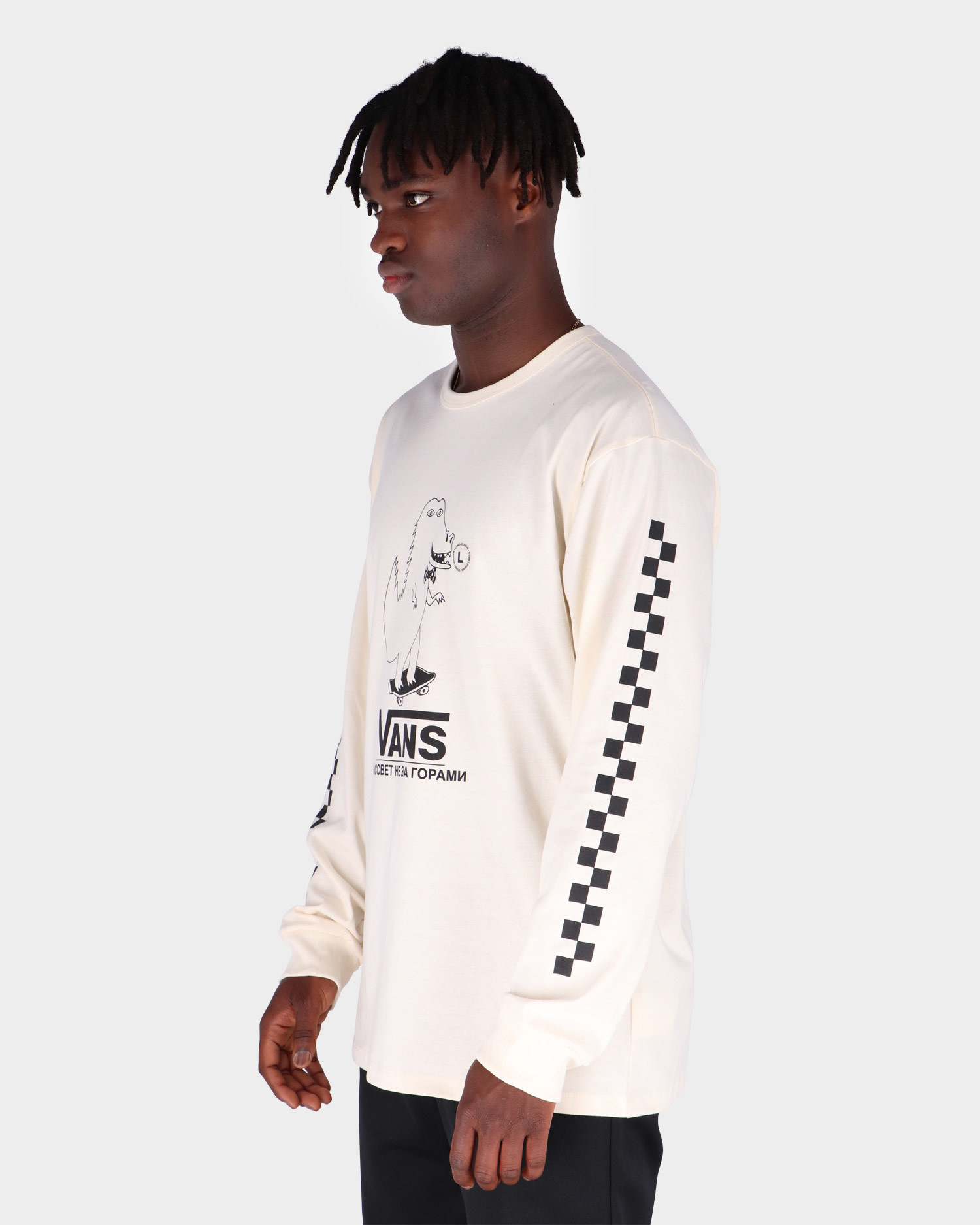 MN Vans X Paccbet Off The Wall LS antique white - Lockwood Skateshop \u0026  Avenue Antwerp