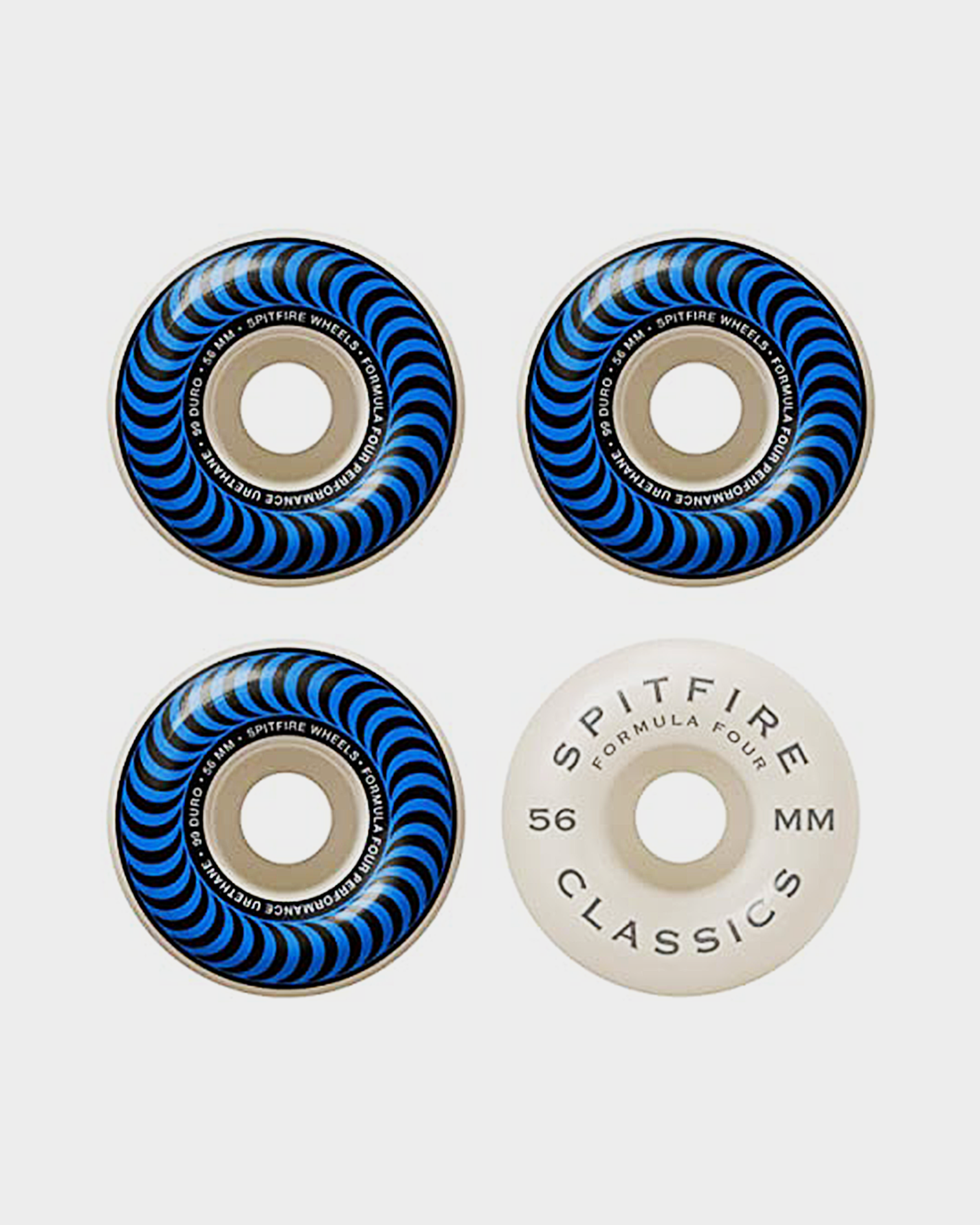 Spitfire Wheels F4 99 Classic Blue 56mm