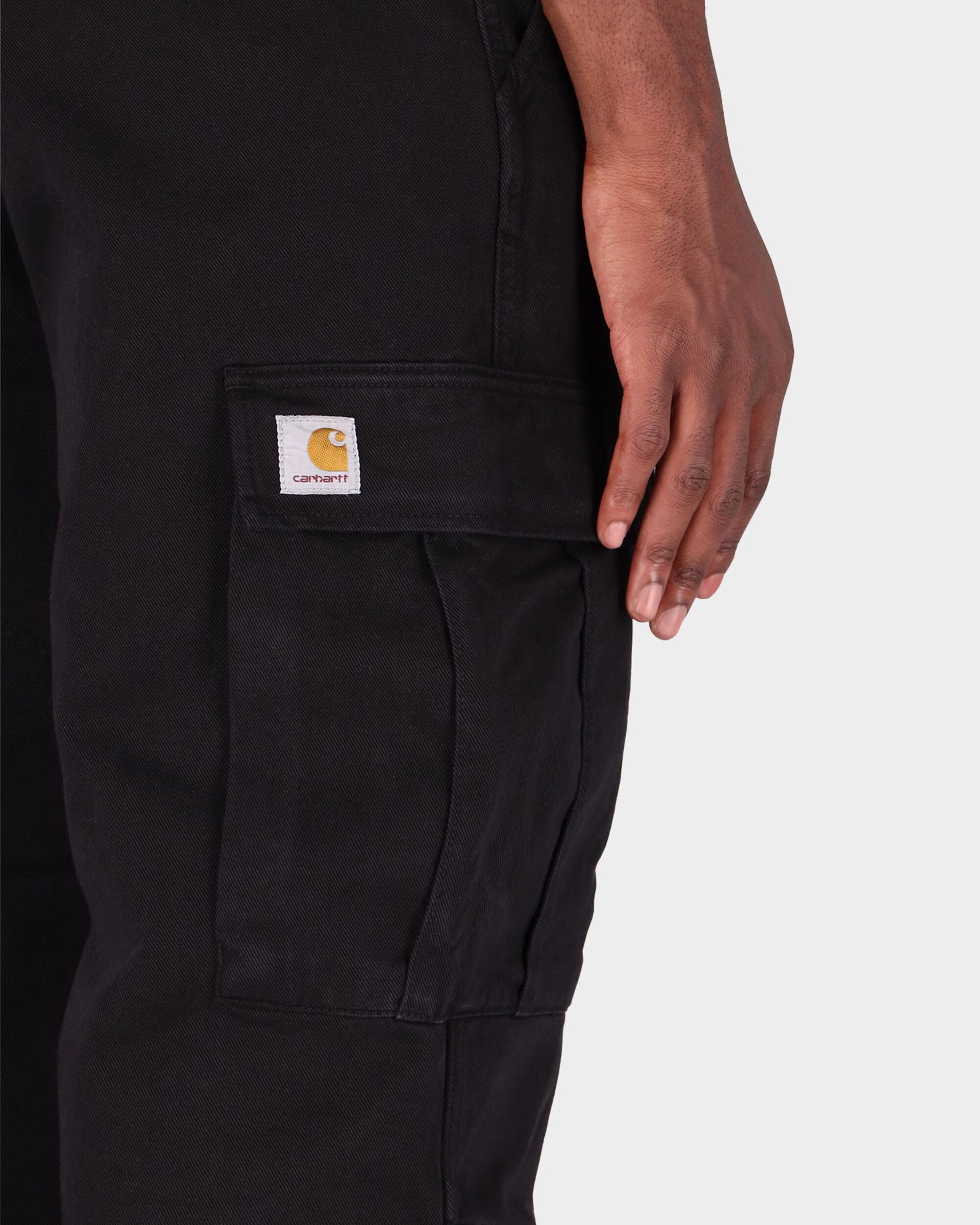 Carhartt Regular Cargo Pant Black Garment Dyed