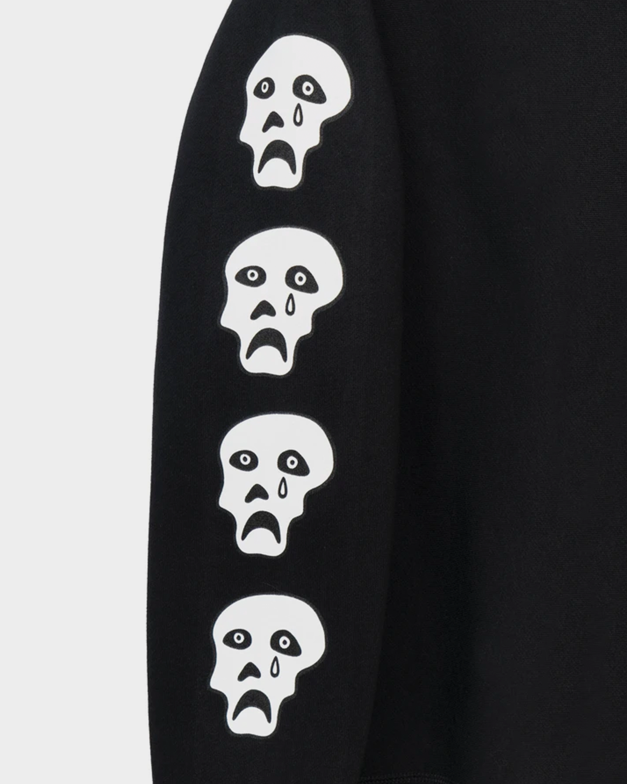 Tired Sad Skulls Crewneck Sweater Black