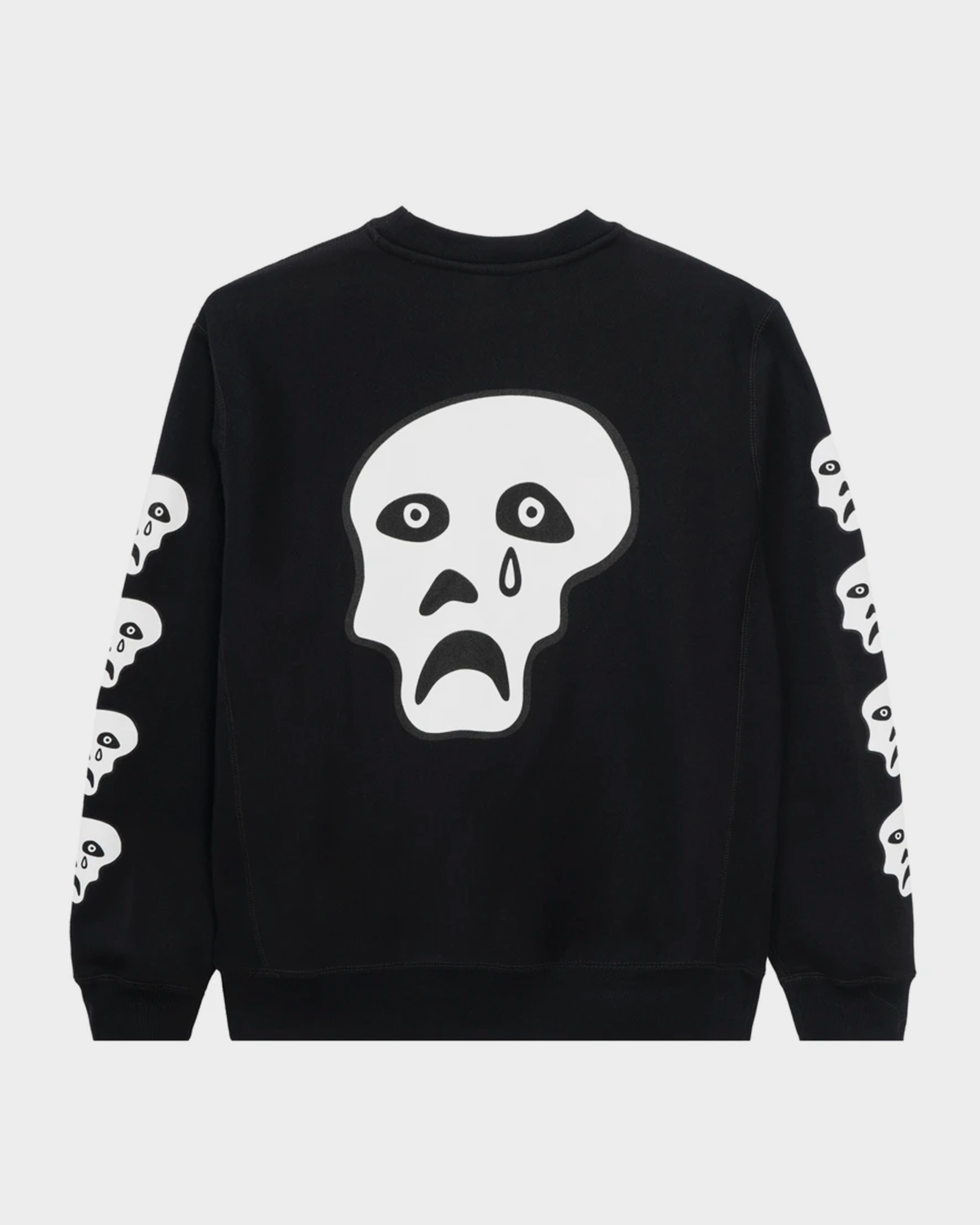 Tired Sad Skulls Crewneck Sweater Black