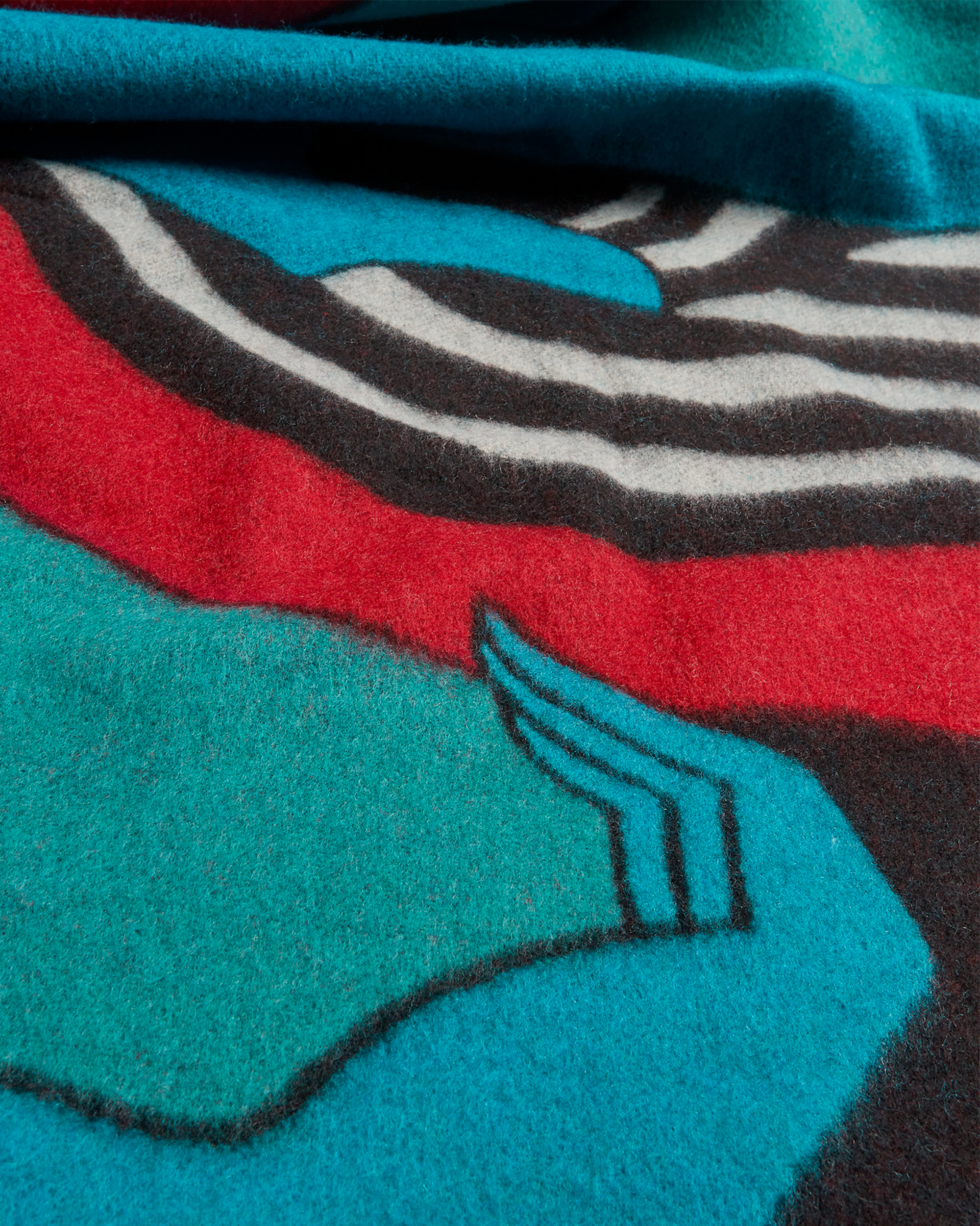 Parra Trapped Wool Blanket Multi