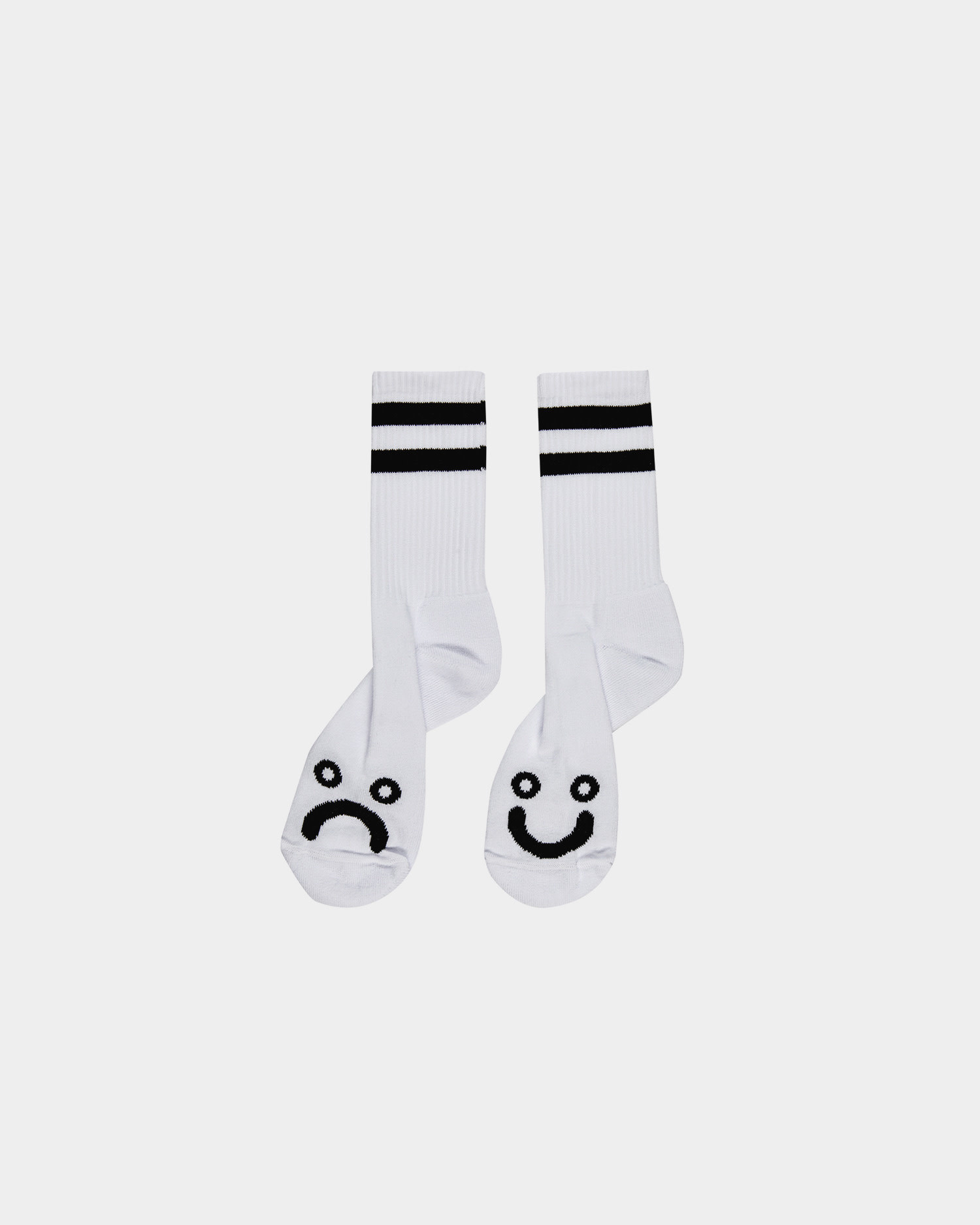 Prooi effectief monteren Polar Happy Sad Socks White - Lockwood Skateshop & Avenue Antwerpen