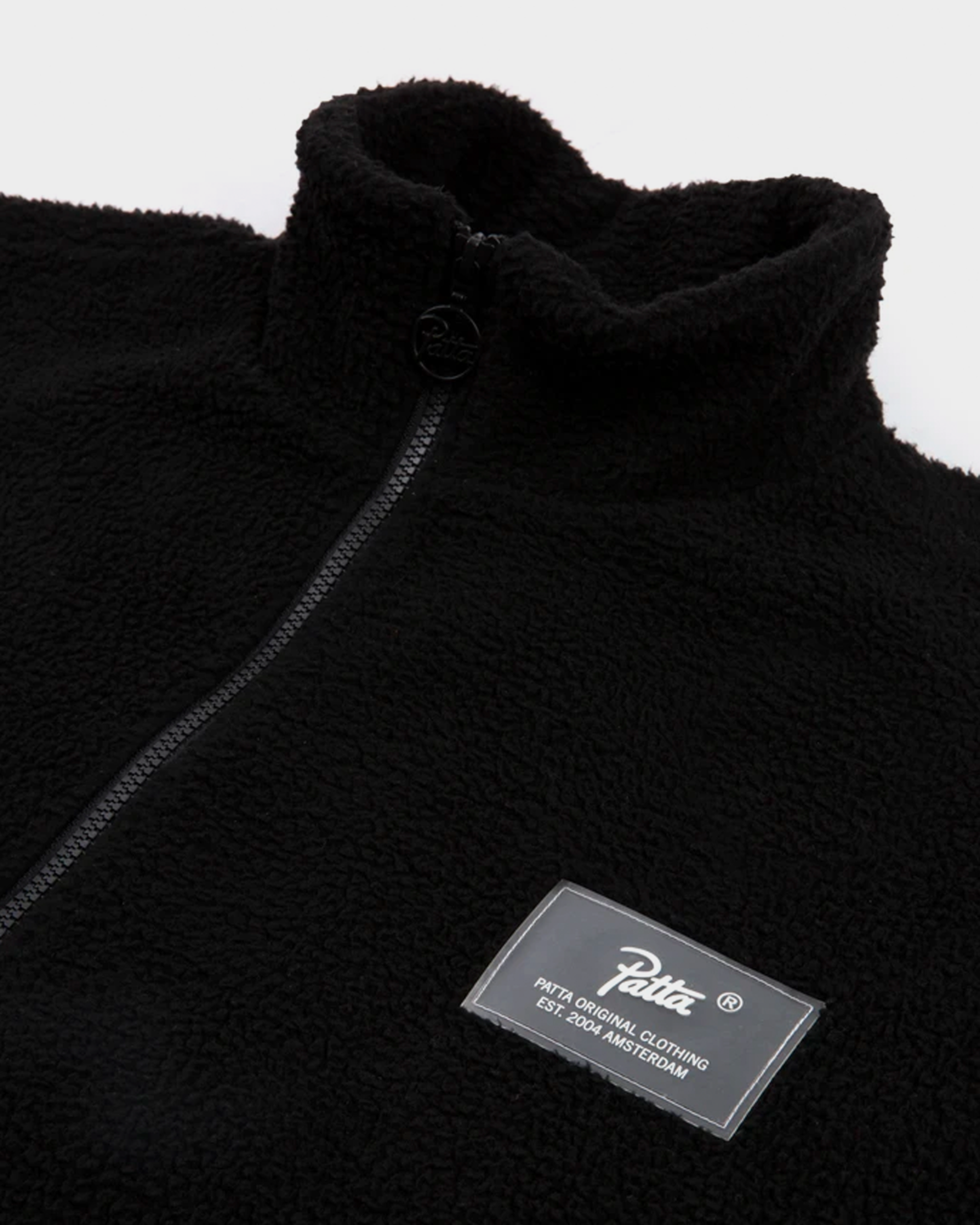 Patta Shearling Fleece Jacket Black