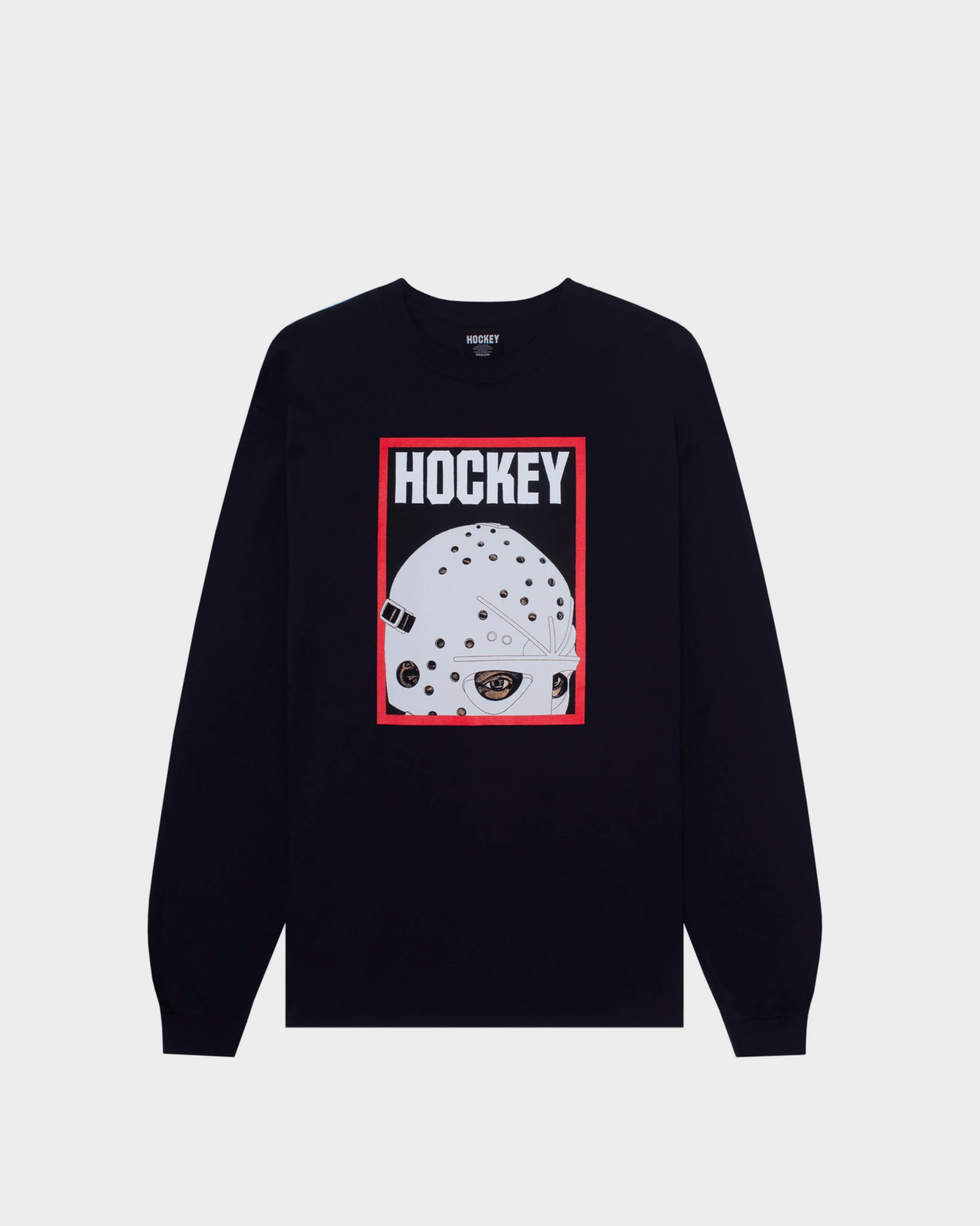 Hockey Half Mask Longsleeve T-shirt Black