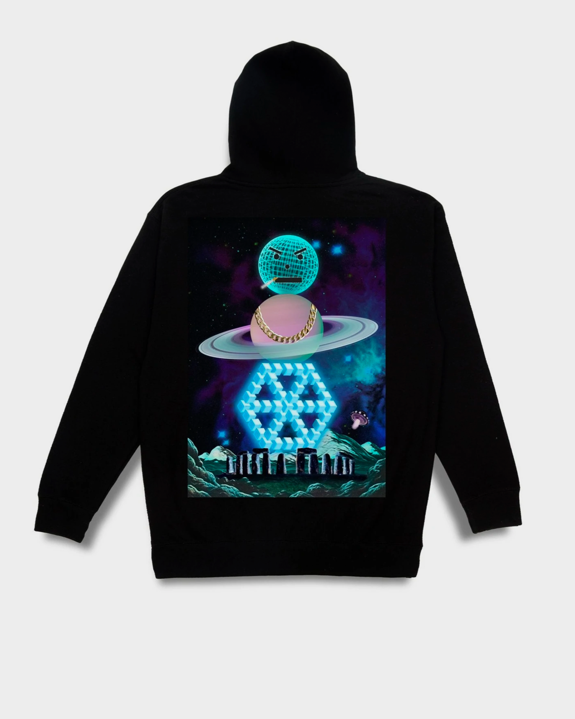 Quartersnacks Spaceman Hoodie Black